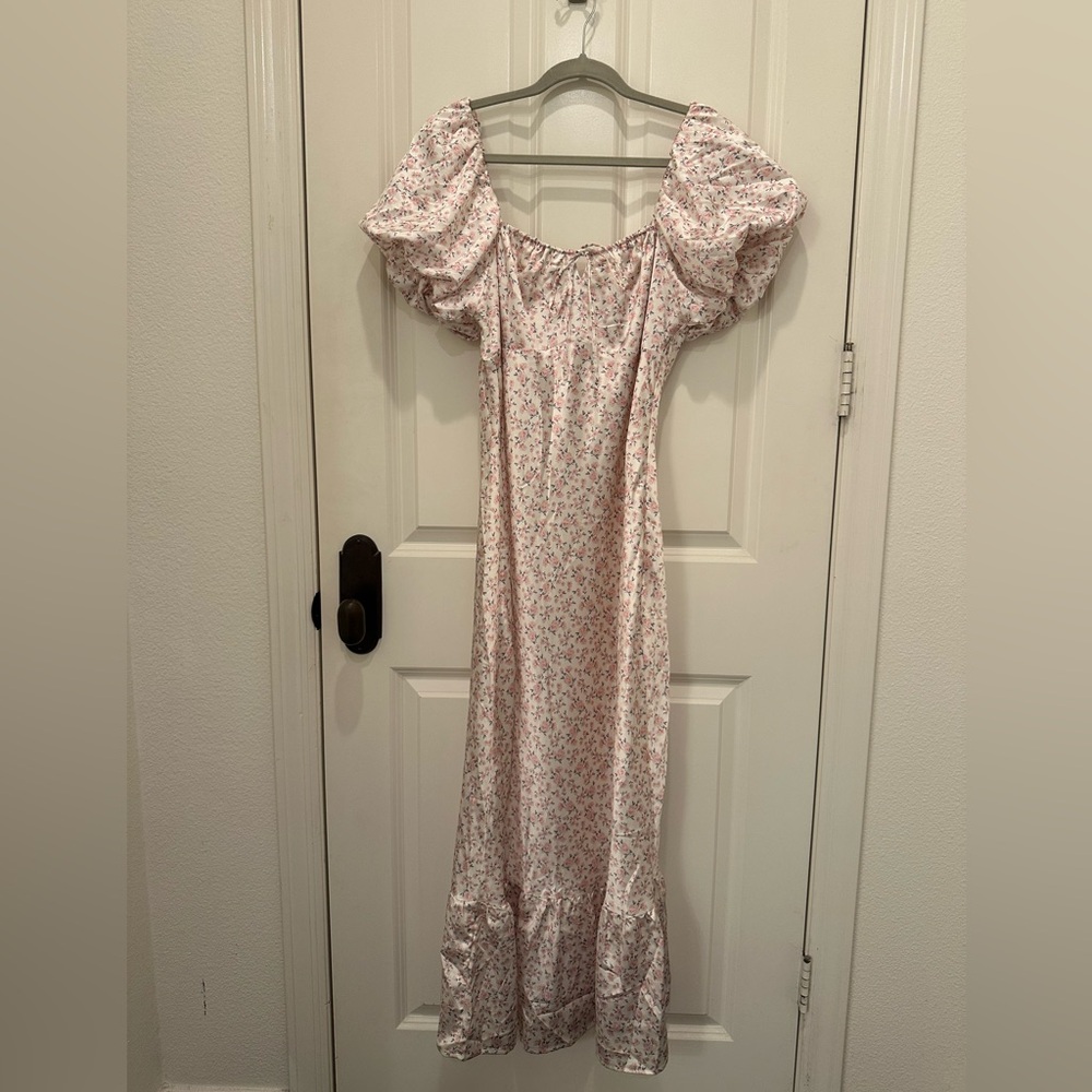 Emory Park Pink Floral Midi Dress